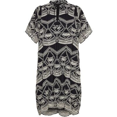 Bruuns Bazaar Arvensisbbjulia Dress 34 BLACK/CREAM 34 Bruuns Bazaar Arvensisbbjulia Dress 34 BLACK/CREAM 34