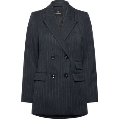 Bruuns Bazaar Apricotbblinda Blazer 34 HERRINGBONE BLUE PIN STRIPE 34 Bruuns Bazaar Apricotbblinda Blazer 34 HERRINGBONE BLUE PIN STRIPE 34
