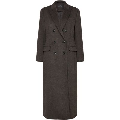 Bruuns Bazaar Fallopiabbabellas Coat 42 DARK GREY MELANGE 42 Bruuns Bazaar Fallopiabbabellas Coat 42 DARK GREY MELANGE 42