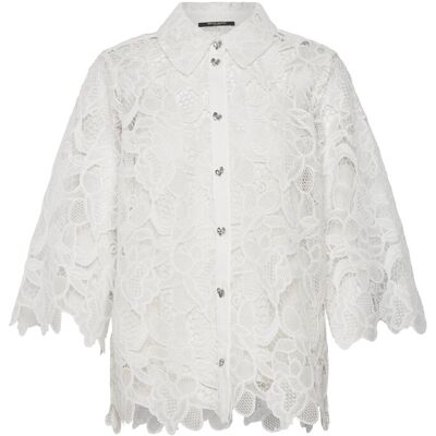 Bruuns Bazaar Geonomabbfay Shirt 44 WHITE 44 Bruuns Bazaar Geonomabbfay Shirt 44 WHITE 44