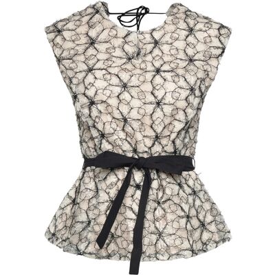 Bruuns Bazaar Manicariabboriia Blouse 36 CREAM / BLACK 36 Bruuns Bazaar Manicariabboriia Blouse 36 CREAM / BLACK 36