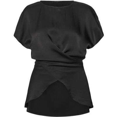 Bruuns Bazaar Acarabbvelma Blouse 38 BLACK 38 Bruuns Bazaar Acarabbvelma Blouse 38 BLACK 38