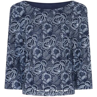 Bruuns Bazaar Mauritiabbignara Blouse 36 BLUE FLOWER 36 Bruuns Bazaar Mauritiabbignara Blouse 36 BLUE FLOWER 36