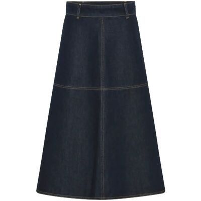 Bruuns Bazaar Chambrabbimma Skirt 36 DENIM BLUE 36 Bruuns Bazaar Chambrabbimma Skirt 36 DENIM BLUE 36