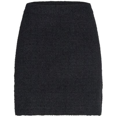 Bubbleroom Brielle Short Knitted Skirt XS BLACK XS Bubbleroom Brielle Short Knitted Skirt XS BLACK XS