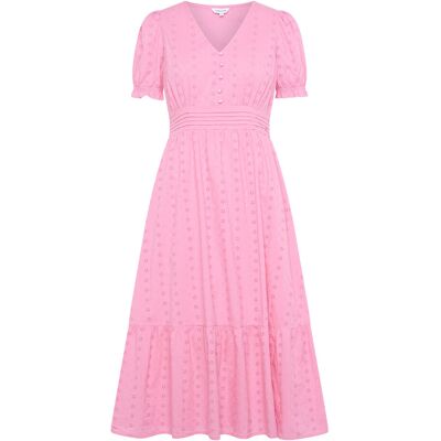 Bubbleroom Broderie Anglaise Dress XS PINK XS Bubbleroom Broderie Anglaise Dress XS PINK XS