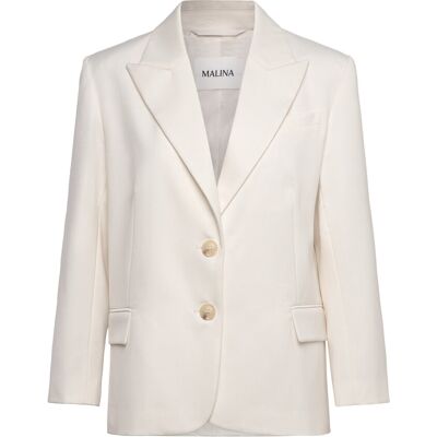 Malina Hedda Peak Lapel Blazer 38 WHITE 38 Malina Hedda Peak Lapel Blazer 38 WHITE 38