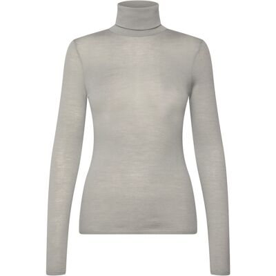 Malina Quinn Thin Turtleneck Wool Top L STEEL GREY L Malina Quinn Thin Turtleneck Wool Top L STEEL GREY L