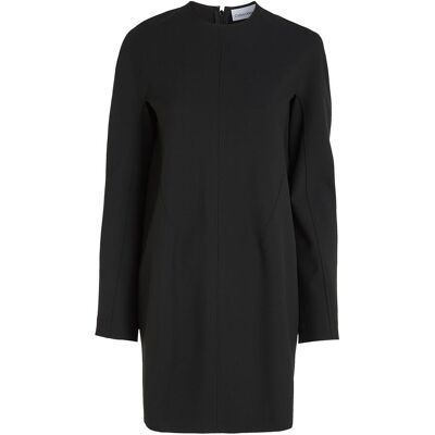 Calvin Heavy Viscose Ls Shift Dress 38 CK BLACK 38 Calvin Heavy Viscose Ls Shift Dress 38 CK BLACK 38