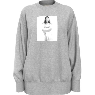 Calvin Kate Obsession Boyfriend Sweatsh S HEROIC GREY HEATHER S Calvin Kate Obsession Boyfriend Sweatsh S HEROIC GREY HEATHER S