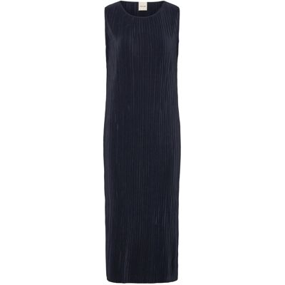Calvin Plisse Sl Midi Dress XS SKY CAPTAIN XS Calvin Plisse Sl Midi Dress XS SKY CAPTAIN XS
