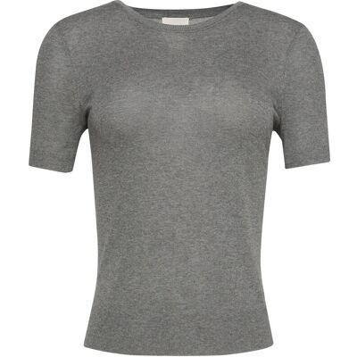 Calvin Fine Gauge Viscose Short Sleeve S B30 GREY HEATHER S Calvin Fine Gauge Viscose Short Sleeve S B30 GREY HEATHER S