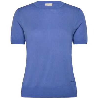 Calvin Fine Gauge Viscose Short Sleeve S BLUE TWILIGHT S Calvin Fine Gauge Viscose Short Sleeve S BLUE TWILIGHT S