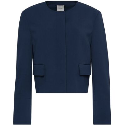 Calvin Eu Stretch Crepe Lady Jacket 42 DARK SAPPHIRE 42 Calvin Eu Stretch Crepe Lady Jacket 42 DARK SAPPHIRE 42