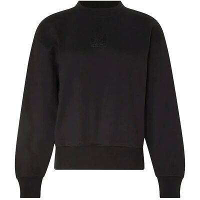 Calvin Ls Premium Terry Emblem Logo Cre M BLACK M Calvin Ls Premium Terry Emblem Logo Cre M BLACK M