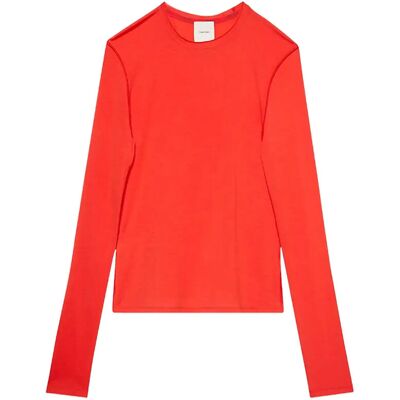 Calvin Ls Inside Out Sheer Wool Knit To S TUSCAN TERRA COTTA S Calvin Ls Inside Out Sheer Wool Knit To S TUSCAN TERRA COTTA S