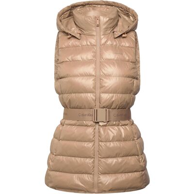 Calvin Belted Lightweight Puffer Vest M AMPHORA M Calvin Belted Lightweight Puffer Vest M AMPHORA M