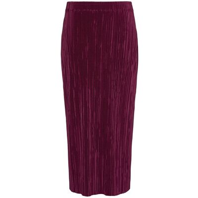 Calvin Plisse Midi Skirt M BERRY GLAZE M Calvin Plisse Midi Skirt M BERRY GLAZE M