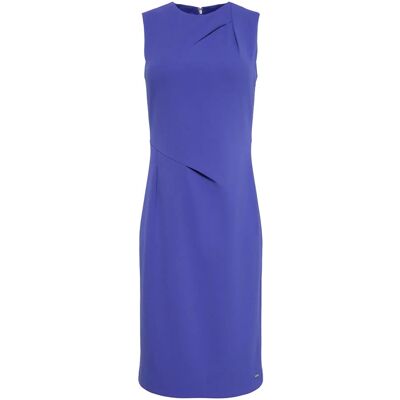 Calvin Scuba Crepe Sl Knee Length Dress S BLUE RIVER FOG S Calvin Scuba Crepe Sl Knee Length Dress S BLUE RIVER FOG S