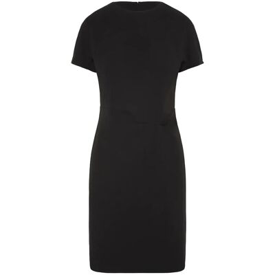 Calvin Scuba Crepe Ss Knee Length Dress XS BLACK XS Calvin Scuba Crepe Ss Knee Length Dress XS BLACK XS