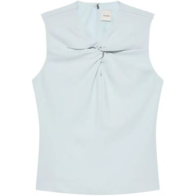 Calvin Scuba Crepe Hardware Top XS PLEIN AIR XS Calvin Scuba Crepe Hardware Top XS PLEIN AIR XS