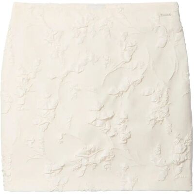 Calvin Cloque Mini Skirt 38 CALICO FLORAL CUTTINGS CLOQUE JACQU 38 Calvin Cloque Mini Skirt 38 CALICO FLORAL CUTTINGS CLOQUE JACQU 38