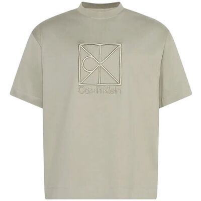 Calvin Ss Rlxd Premium Interlock Emblem M FOREST FOG M Calvin Ss Rlxd Premium Interlock Emblem M FOREST FOG M