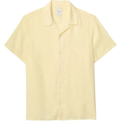Calvin Ss Camp Collar Solid Linen Class M ANISE FLOWER M Calvin Ss Camp Collar Solid Linen Class M ANISE FLOWER M
