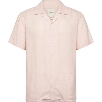 Calvin Ss Camp Collar Solid Linen Class M PRAIRIE PEACH M Calvin Ss Camp Collar Solid Linen Class M PRAIRIE PEACH M