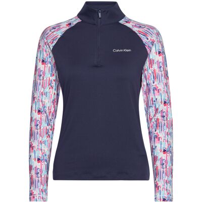 Calvin Dakota Quarter Zip Top XXL GLITCH PRINT XXL Calvin Dakota Quarter Zip Top XXL GLITCH PRINT XXL