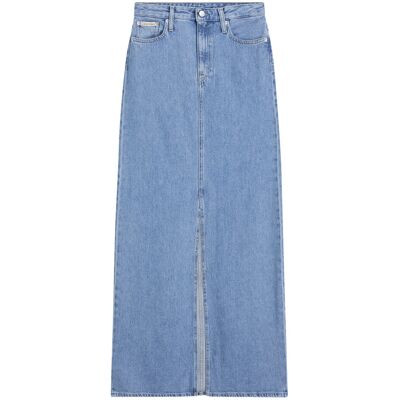 Calvin A-Line Maxi Denim Skirt 27 DENIM LIGHT 27 Calvin A-Line Maxi Denim Skirt 27 DENIM LIGHT 27