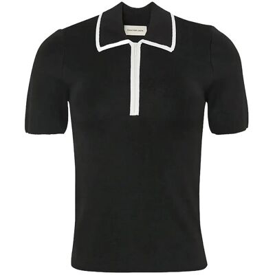 Calvin Short Sleeve Polo With Color Blo XXS BLACK COMBO XXS Calvin Short Sleeve Polo With Color Blo XXS BLACK COMBO XXS