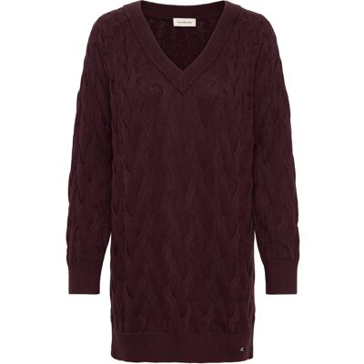 Calvin Cotton Cable Tunic Dress M MOCHA BROWN M Calvin Cotton Cable Tunic Dress M MOCHA BROWN M