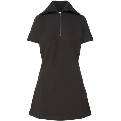 Calvin Ss Spacer Mixed Media Rib Mock N XS BLACK XS Calvin Ss Spacer Mixed Media Rib Mock N XS BLACK XS