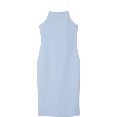 Calvin Sl Ponte Monogram Cami Dress L BREEZY BLUE L Calvin Sl Ponte Monogram Cami Dress L BREEZY BLUE L