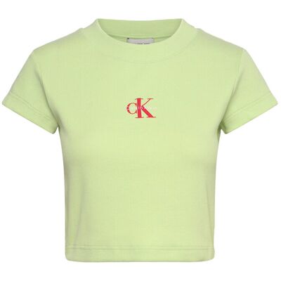 Calvin Monologo Baby Rib Tee XXS BUTTERFLY XXS Calvin Monologo Baby Rib Tee XXS BUTTERFLY XXS