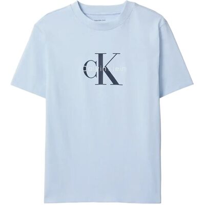 Calvin Hero Ss Classic Monologo Cneck T M BREEZY BLUE M Calvin Hero Ss Classic Monologo Cneck T M BREEZY BLUE M