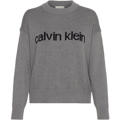 Calvin Cotton Graphic Pullover XXS B30 GREY HEATHER XXS Calvin Cotton Graphic Pullover XXS B30 GREY HEATHER XXS
