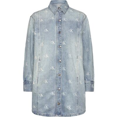 Calvin Denim Shirtdress Ck Distressed I M CK DISTRESSED INDIGO M Calvin Denim Shirtdress Ck Distressed I M CK DISTRESSED INDIGO M