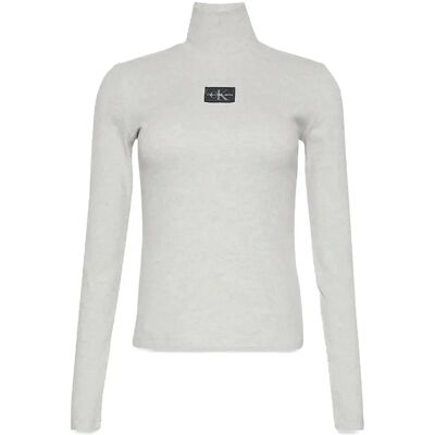 Calvin Ls Woven Label Turtleneck XXS HISTORY GREY HEATHER XXS Calvin Ls Woven Label Turtleneck XXS HISTORY GREY HEATHER XXS