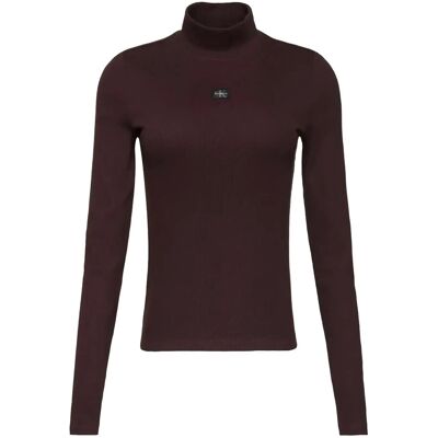 Calvin Ls Woven Label Turtleneck XXS MOCHA BROWN XXS Calvin Ls Woven Label Turtleneck XXS MOCHA BROWN XXS