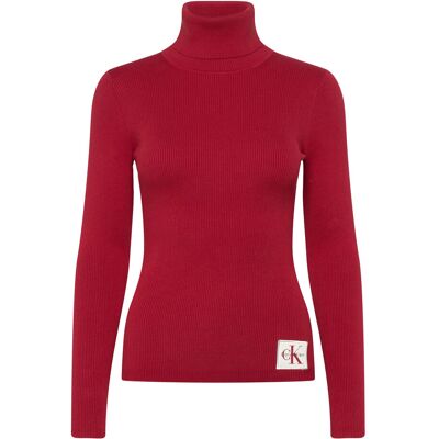 Calvin Woven Label Roll Neck XXS WINERY XXS Calvin Woven Label Roll Neck XXS WINERY XXS