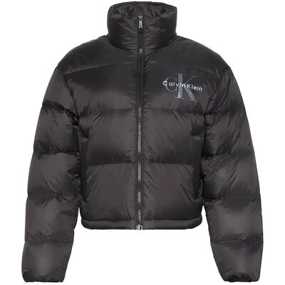 Calvin Graphic Logo Puffer Jacket XXL BLACK XXL Calvin Graphic Logo Puffer Jacket XXL BLACK XXL
