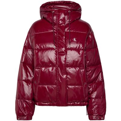 Calvin Shine Puffer Jacket XS TAWNY PORT XS Calvin Shine Puffer Jacket XS TAWNY PORT XS