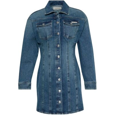 Calvin Ls Denim Mini Dress Cold Springs XXS COLD SPRINGS XXS Calvin Ls Denim Mini Dress Cold Springs XXS COLD SPRINGS XXS