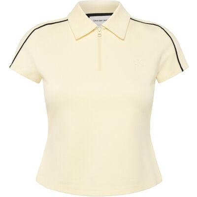 Calvin Ss Punto Milano Shrunken Polo XXL WAXY YELLOW XXL Calvin Ss Punto Milano Shrunken Polo XXL WAXY YELLOW XXL