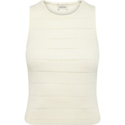 Calvin Matte Chenille Sl Top XXL TOFU XXL Calvin Matte Chenille Sl Top XXL TOFU XXL