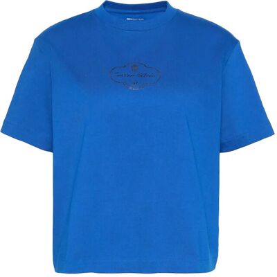 Calvin Ss Boxy Coctail Logo Tee M ADMIRAL BLUE M Calvin Ss Boxy Coctail Logo Tee M ADMIRAL BLUE M