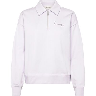 Calvin Ls French Terry Graphic Qz Sweat XXS FROSTY LILAC XXS Calvin Ls French Terry Graphic Qz Sweat XXS FROSTY LILAC XXS