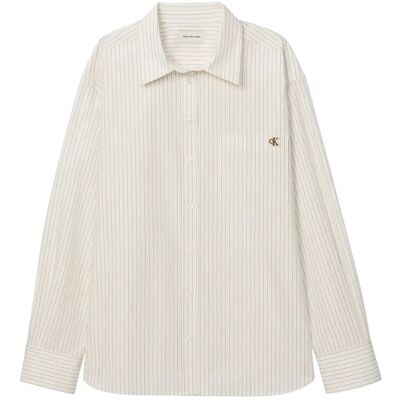 Calvin Yarndye Cotton Poplin Relaxed Sh XXS CALICO THREE COLOR REFINED STRIPE XXS Calvin Yarndye Cotton Poplin Relaxed Sh XXS CALICO THREE COLOR REFINED STRIPE XXS